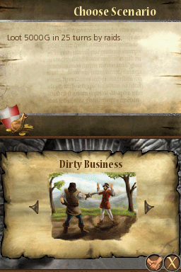 The Guild DS (Nintendo DS) screenshot: Scenario - Dirty Business