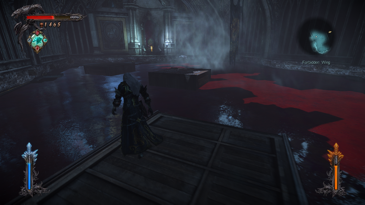 Castlevania: Lords of Shadow 2 - Revelations (Windows) screenshot: Crossing the pool of blood