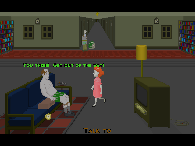 Emily Enough: Imprisoned (Windows) screenshot: Right, the TV is not plugged in!