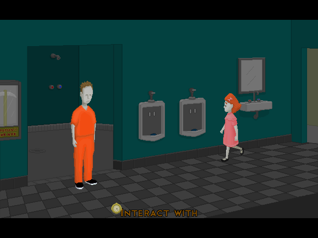Emily Enough: Imprisoned (Windows) screenshot: This man wants to escape.