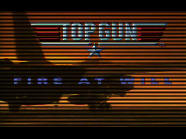 Top Gun: Fire at Will! (DOS) screenshot: Title screen