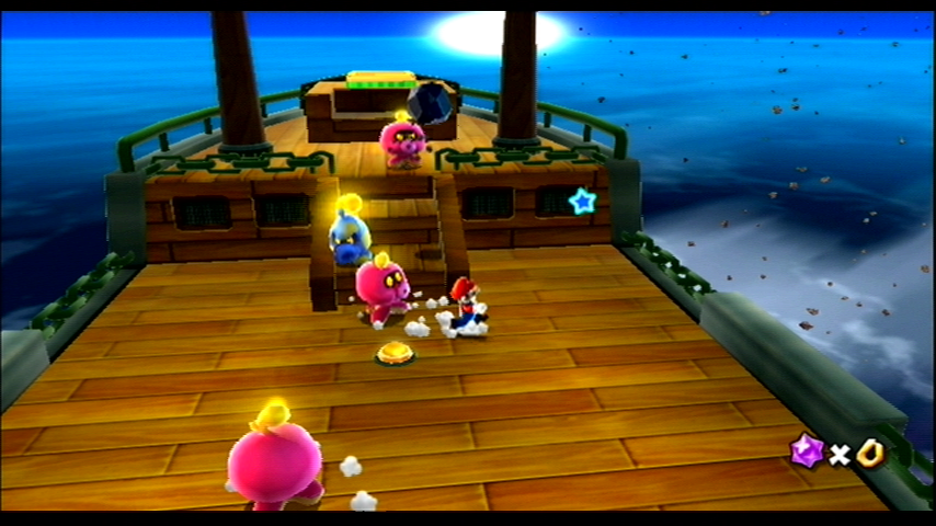 Super Mario Galaxy (Wii) screenshot: Run away! Run away!