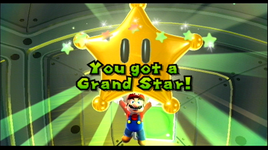 Super Mario Galaxy (Wii) screenshot: You got a grand star!