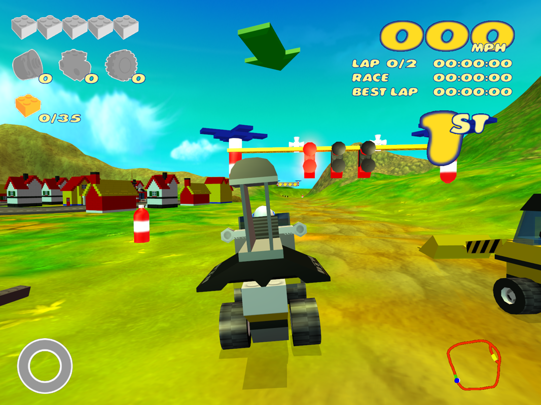LEGO Racers 2 (Windows) screenshot: Getting ready for the first race!