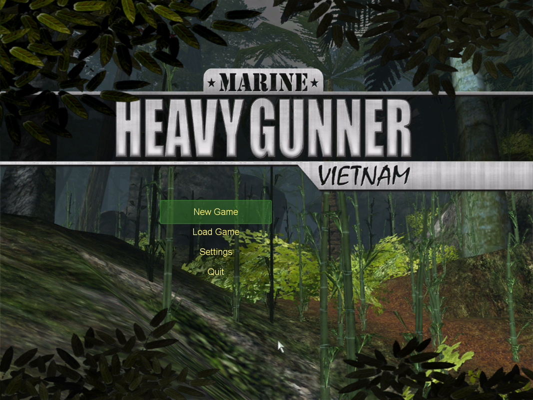 Marine Heavy Gunner: Vietnam (Windows) screenshot: Main menu