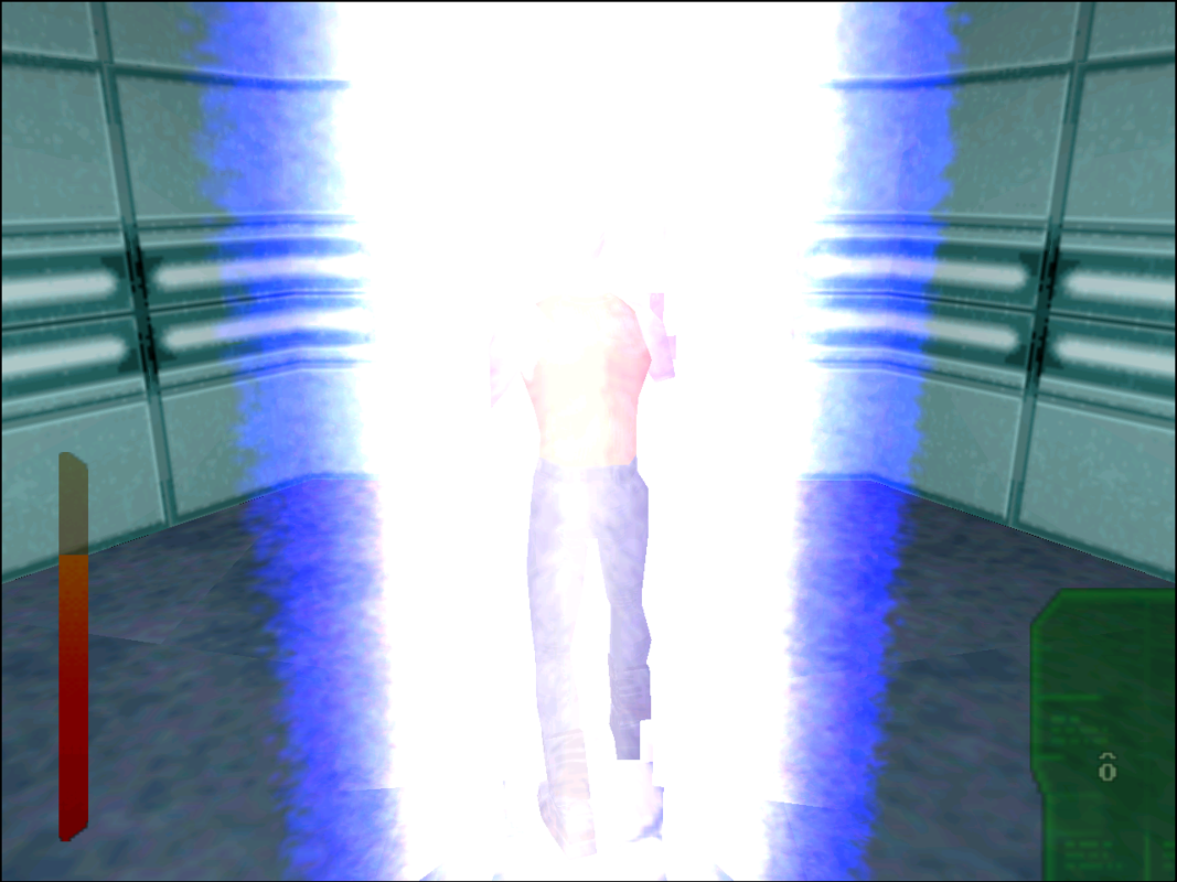 The Fifth Element (Windows) screenshot: Korben uses teleport.