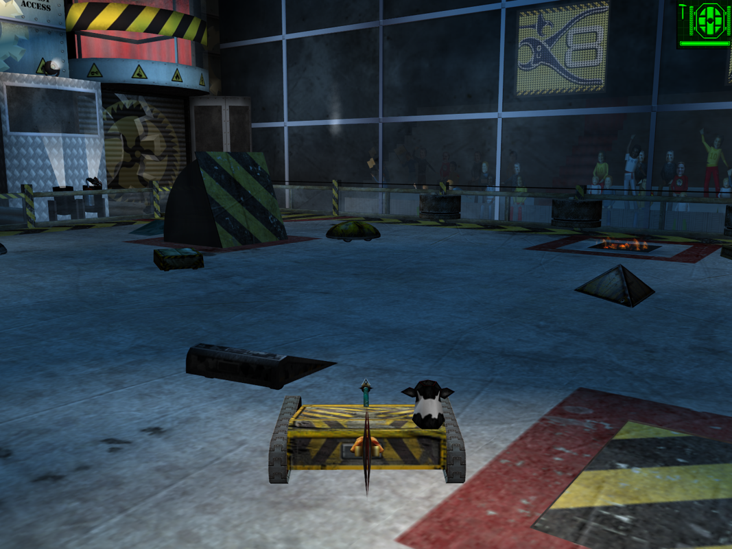 Robot Wars: Extreme Destruction (Windows) screenshot: But sometimes in the test drive you find out that it's really not all it's cracked up to be.