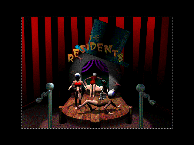 The Residents: Freak Show (Windows 3.x) screenshot: The Residents performance