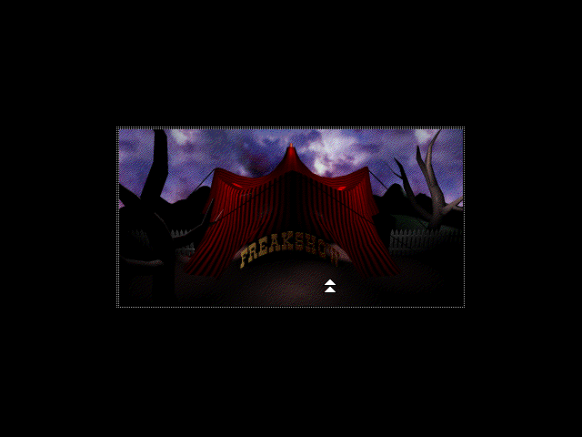 The Residents: Freak Show (Windows 3.x) screenshot: Freak show tent