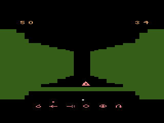 Crypts of Chaos (Atari 2600) screenshot: A blob is approaching
