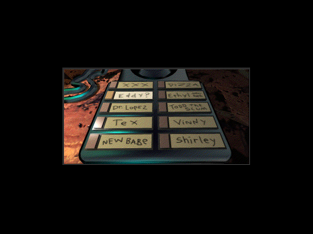 The Residents: Freak Show (Windows 3.x) screenshot: Call machine
