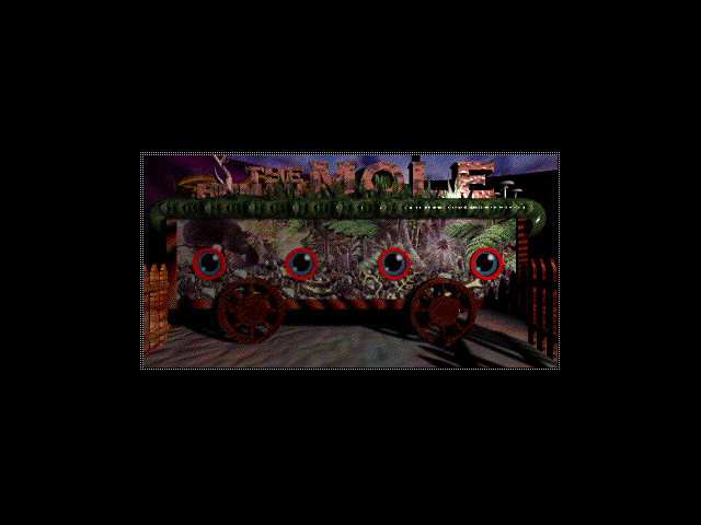 The Residents: Freak Show (Windows 3.x) screenshot: Mole-man trailer