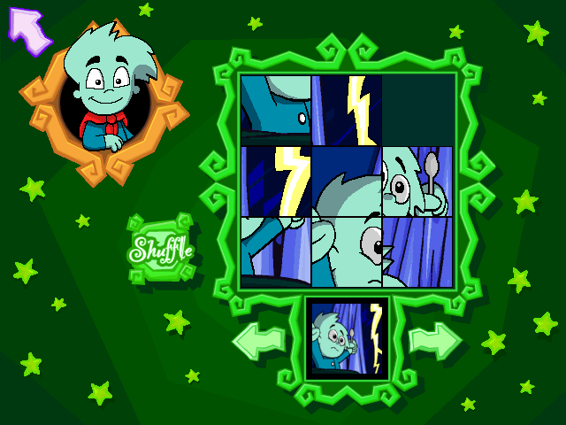 Pajama Sam: Games to Play on Any Day (Windows) screenshot: Sam's Super Sliders