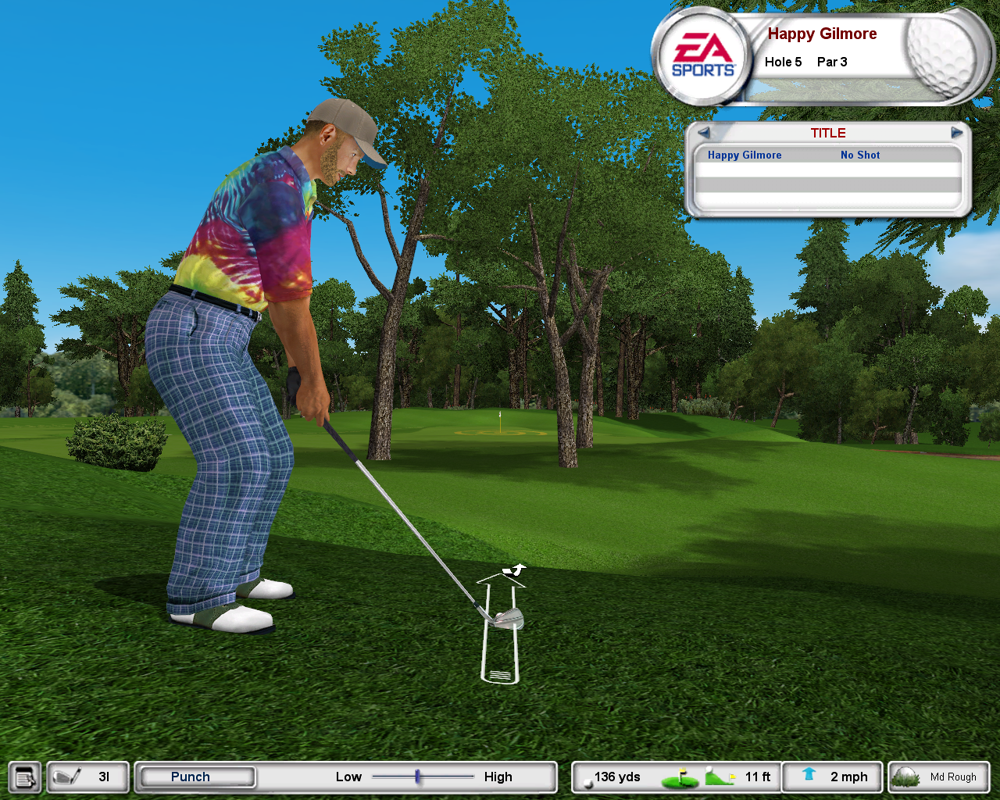 Tiger Woods PGA Tour 2003 (Windows) screenshot: You can pay some money and get lessons.