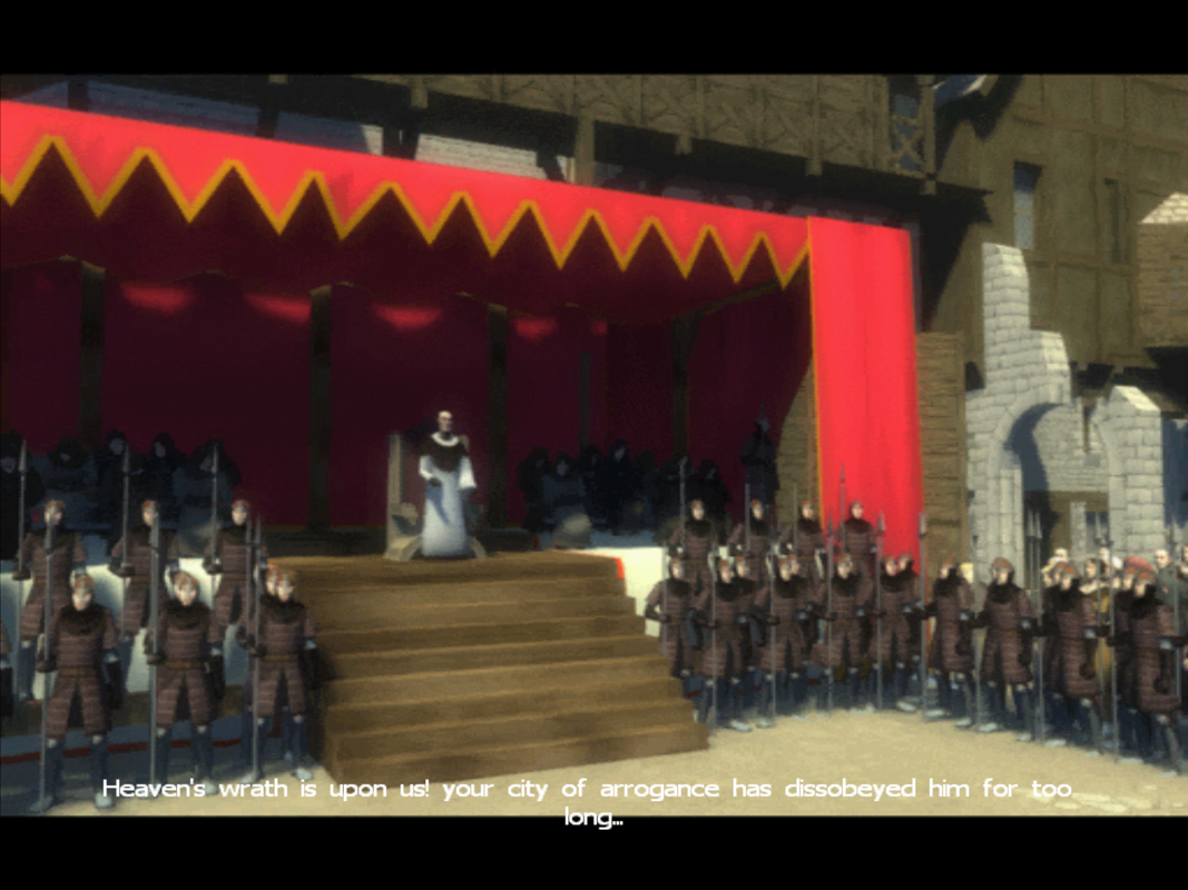 Inquisition (Windows) screenshot: Intro video with the inquisition.