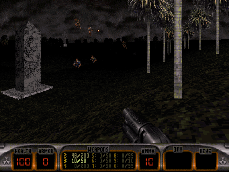 Duke!ZONE II (DOS) screenshot: Here comes the cavalry.