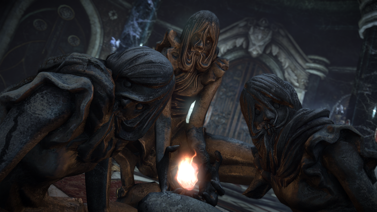 Castlevania: Lords of Shadow 2 - Revelations (Windows) screenshot: The three sisters turned to stone