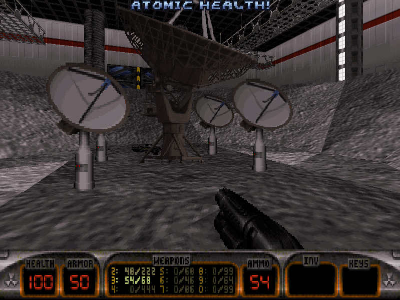 Total Meltdown (DOS) screenshot: In the "lunar" level