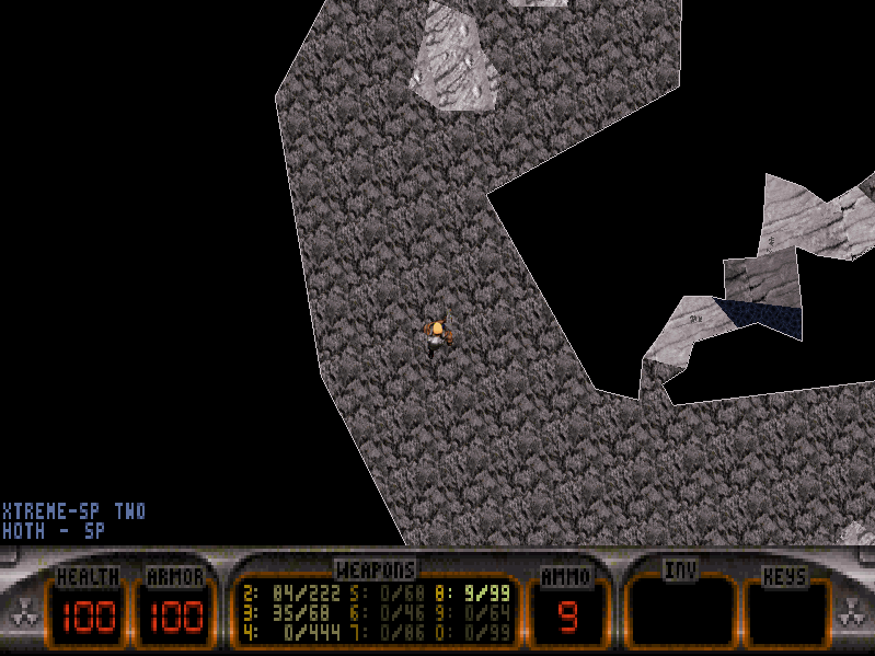 Duke Xtreme (Windows) screenshot: It's easier to see in map mode.