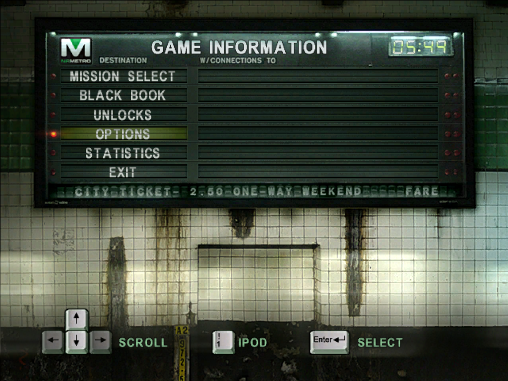 Marc Ecko's Getting Up: Contents Under Pressure (Windows) screenshot: Main menu.