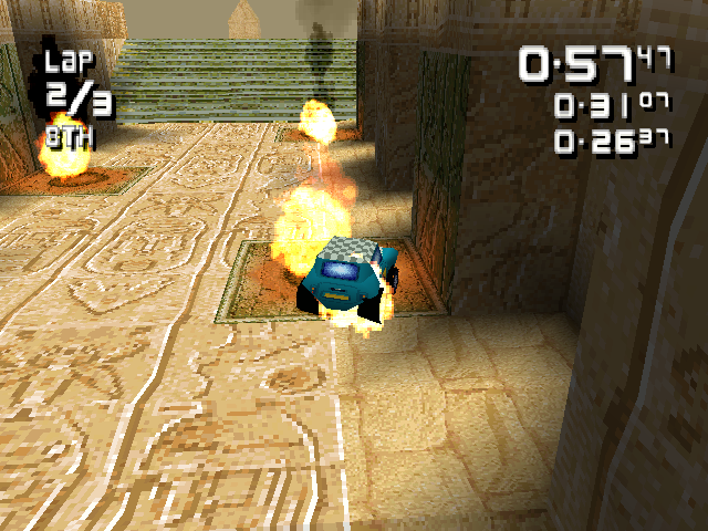 Circuit Breakers (PlayStation) screenshot: Egypt track