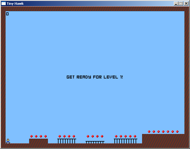 Tiny Hawk (Windows) screenshot: Starting level 1
