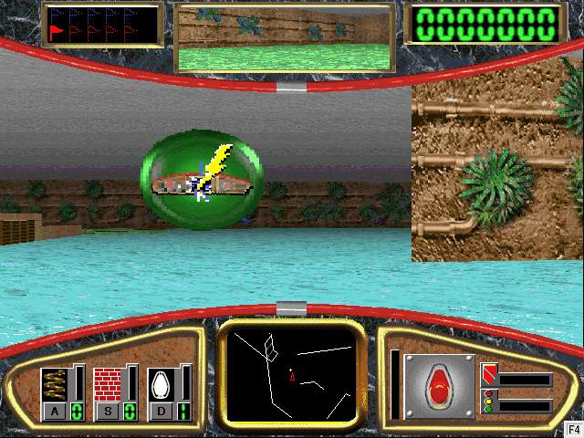 Hover! (Windows) screenshot: One of many different power-ups in the game.