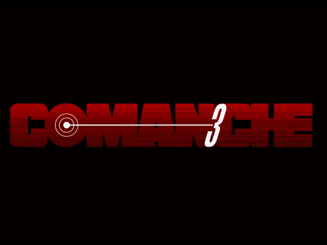 Comanche 3 (DOS) screenshot: Title screen