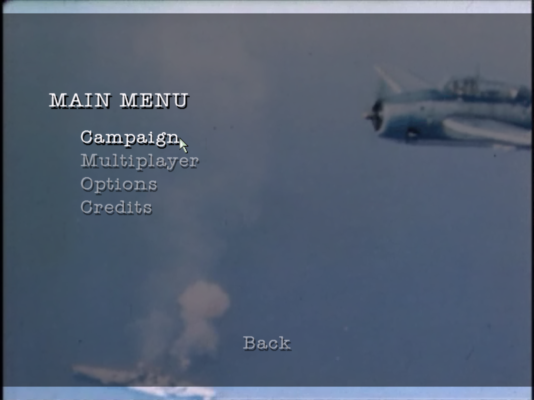 World War II Combat: Iwo Jima (Windows) screenshot: Main menu