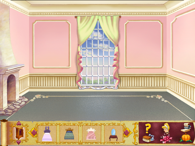 Disney's Cinderella's Dollhouse (Windows) screenshot: Cinderella's Bedroom