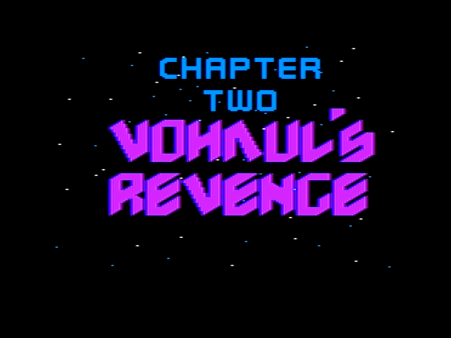 Space Quest II: Chapter II - Vohaul's Revenge (Apple II) screenshot: Title screen, part two