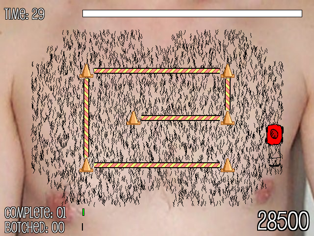 The Hairy Chestival Game (Windows) screenshot: Level 5 layout