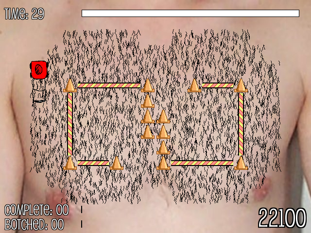 The Hairy Chestival Game (Windows) screenshot: Level 4 layout