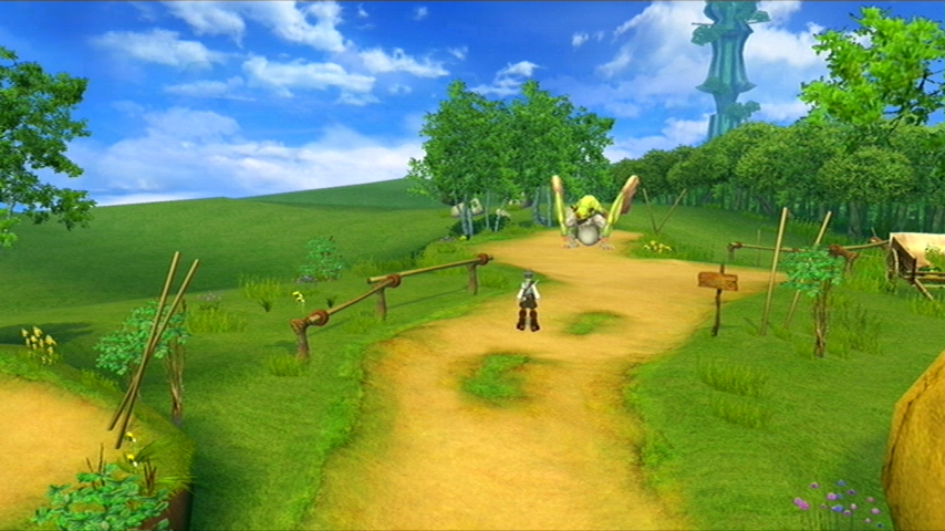 Eternal Sonata (Xbox 360) screenshot: Another one of those dragons guards the path.