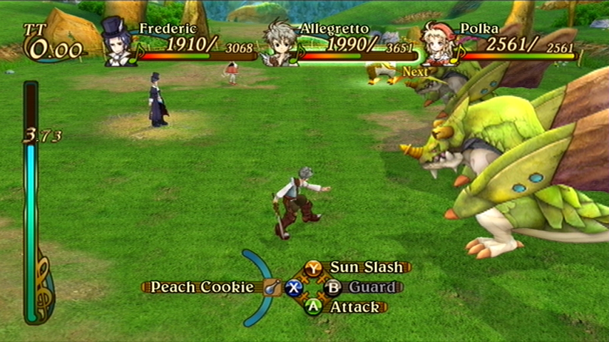 Eternal Sonata (Xbox 360) screenshot: The battle screen