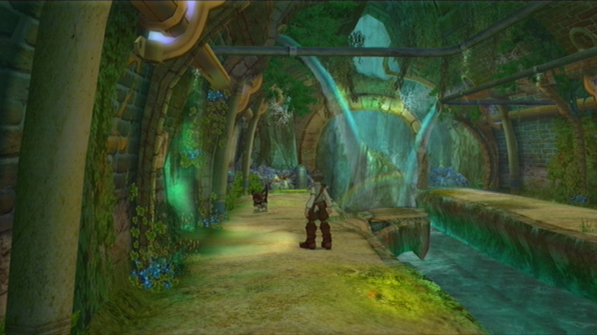 Eternal Sonata (Xbox 360) screenshot: Running through a sewer; watch out for rats!