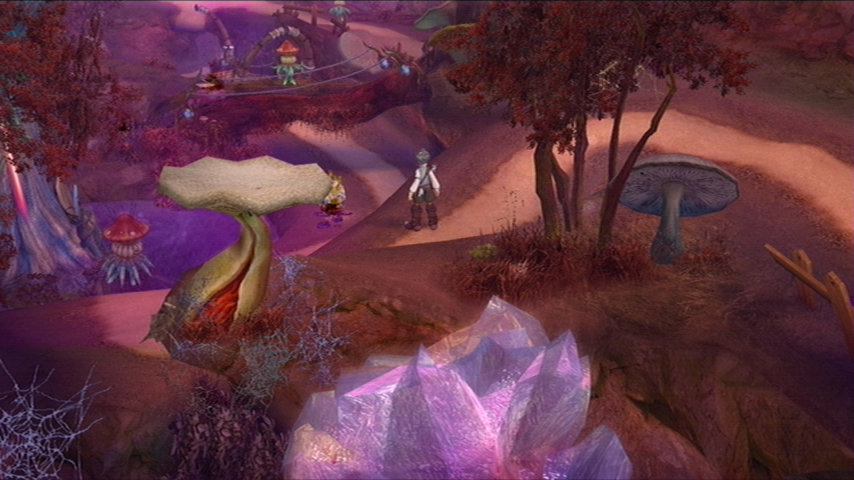 Eternal Sonata (Xbox 360) screenshot: Wandering through a poisonous forest.