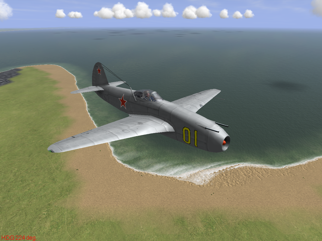 IL-2 Sturmovik: 1946 (Windows) screenshot: Another Soviet jet fighter: Yakovlev Yak-15