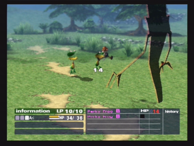 Okage: Shadow King (PlayStation 2) screenshot: In battle