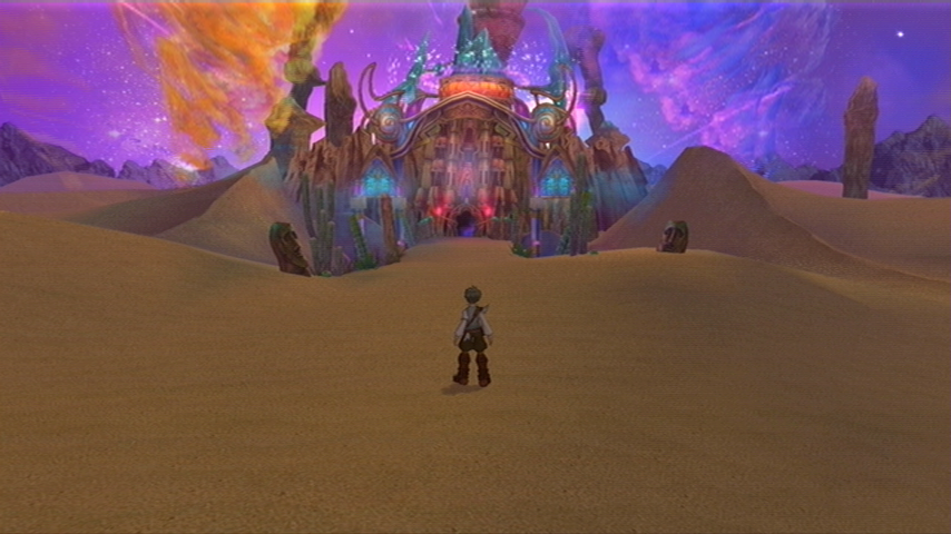 Eternal Sonata (Xbox 360) screenshot: Approaching a dungeon entrance...