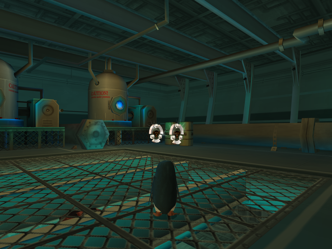 Madagascar (Windows) screenshot: An engineering room inside the ship