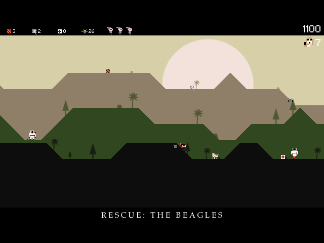 Rescue: The Beagles (Windows) screenshot: About to rescue a beagle.