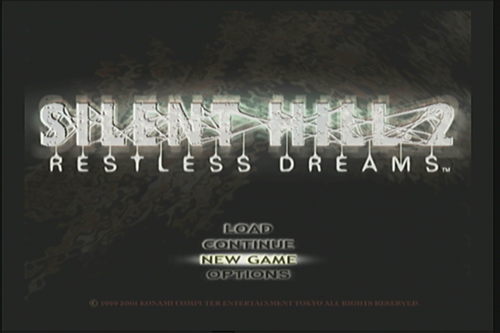 Silent Hill 2: Restless Dreams (Xbox) screenshot: Title screen