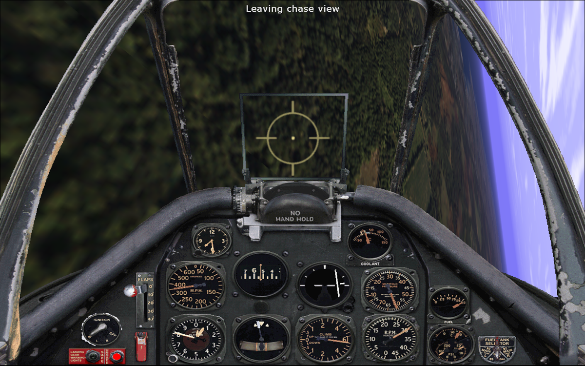 Microsoft Combat Flight Simulator: WWII Europe Series (Windows) screenshot: PULL UP ! PULL UP !