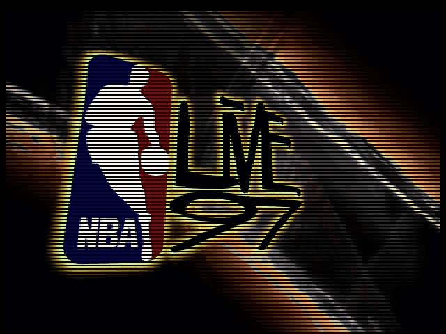 NBA Live 97 (DOS) screenshot: Title screen (from intro)