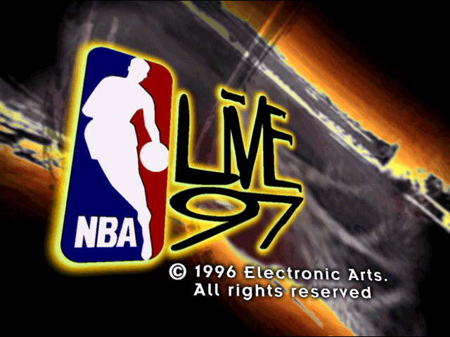 NBA Live 97 (DOS) screenshot: Title screen