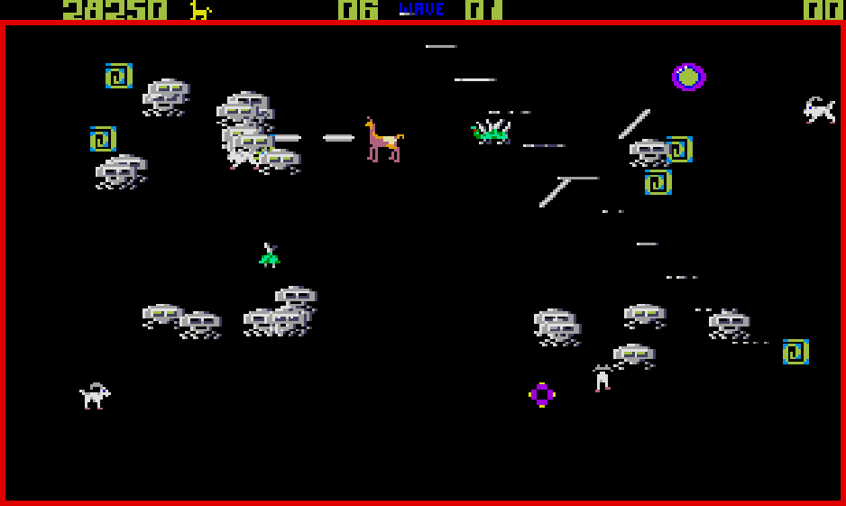 Llamatron: 2112 (Atari ST) screenshot: I guess these are skullbugs of some variety?