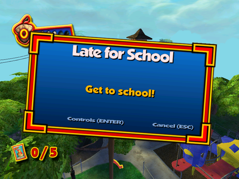 Disney's Chicken Little (Windows) screenshot: This game sports clear objectives!