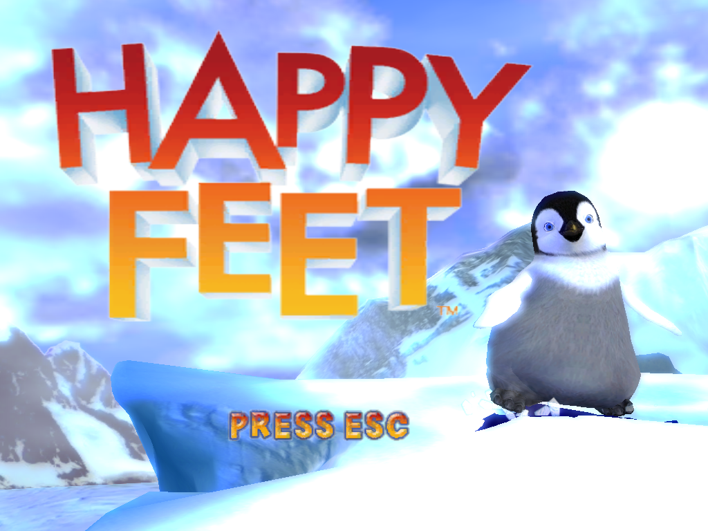 Happy Feet (Windows) screenshot: Title screen