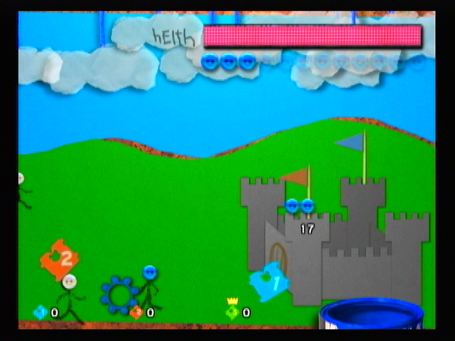 Defend Your Castle (Wii) screenshot: As luck would have it... so do we ;)